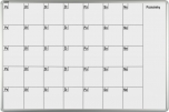 Měsíční plánovací magnetická tabule L povrch emailový 70x100 cm