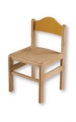 Dřevěná dětská židle Adam 1025 - mořený opěrák