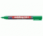 Plnitelný fix popisovač Edding 361 na bílé tabule zelený
