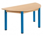 Půlkulatý dřevěný stůl s rektifikační patkou 120 x 60 cm - x66.6hh.color