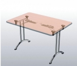 Sklopný stůl se zaoblenou podnoží 140 cm