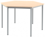 Univerzální stůl pevný šestiúhelníkový průměr 120 cm
